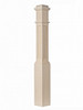 AFP-4091 Actual Flat Panel Box Newel Post, Poplar