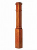 AFP-4091 Actual Flat Panel Box Newel Post, Brazilian Cherry