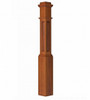 ARP-4091 Actual Raised Panel Box Newel Post, American Cherry