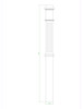 F-4375 Box Newel Post, CADD Image