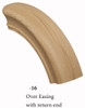 7016 Over Easing with 1 Returned End - Red Oak
