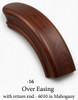 7016 Over Easing with 1 Returned End - Mahogany