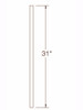 A-100 31" S4S Baluster Dimensional Information