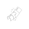 Round Glass Cap Rail Adjustable Fitting Upward (CADD)