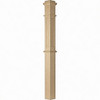 AFP-4375 Actual Flat Panel Box Newel Post, Hard Maple