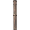 AFP-4375 Actual Flat Panel Box Newel Post, Walnut