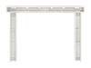 Zachary Non-Combustible Fireplace Mantel Surround Salt (Back View)