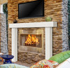 Zachary Non-Combustible Fireplace Mantel Surround Salt (Lifestyle View2)