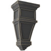 Alpine Wood Vintage Decor Corbel (CORWD06X04X11AP) Black