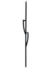 T79 1/2" Split Shield Metal Balusters, Satin Black