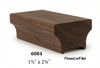 6084P Plowed Contemporary Handrail - Walnut