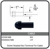 ED06/MB Nero Dome Headed Nut Terminal for Cable, Data Sheet