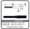 ETM05/MB Nero Threaded Terminal for Cable, Data Sheet