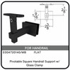 E004720140/MB Pivotable Square Handrail Support Spec Sheet