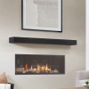 670 The Tyler MDF Shelf Mantel Life Style View, Black