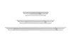 The Sunny 650 3 Piece Shelf Mantel, White