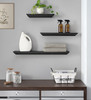 The Sadie 3 Piece Mantel Shelf Set, Black