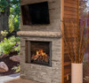 NCCS Natural Cut Stone Non-Combustable Fireplace Mantel Shelf, Dusk Exterior