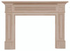 The Classique Fireplace Mantel Surround, 56" (140-56), Unfinished