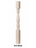5005 31" Hampton Square Top Baluster, Hard Maple