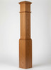 F-4092 Fluted Large Box Newel Post, Red Oak