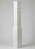 F-4092 Fluted Large Box Newel Post, Primed