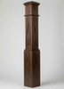 F-4092 Fluted Large Box Newel Post, Walnut