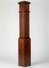 F-4092 Fluted Large Box Newel Post, Brazilian Cherry (Jatoba)