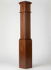 F-4092 Fluted Large Box Newel Post, Mahogany