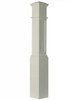 AFP-4092 Actual Flat Panel Large Box Newel Post, Primed