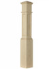 AFP-4092 Actual Flat Panel Large Box Newel Post, Hard Maple