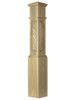 ARP-4092 Actual Raised Panel Large Box Newel Post, Poplar