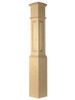 ARP-4092 Actual Raised Panel Large Box Newel Post, Soft Maple
