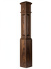 ARP-4092 Actual Raised Panel Large Box Newel Post, Walnut