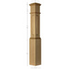 ARP-4092 Primed with Special Species Trim Actual Raised Panel Large Box Newel