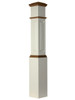 ARP-4092 Primed with Special Species Trim Actual Raised Panel Large Box Newel