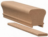 6010P Plowed Handrail - Red Oak