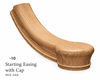7010 Starting Cap with Up Easing - Red Oak