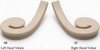 7030 Left Hand or 7035 Right Hand Volute - Soft Maple