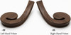 7030 Left Hand or 7035 Right Hand Volute - Walnut