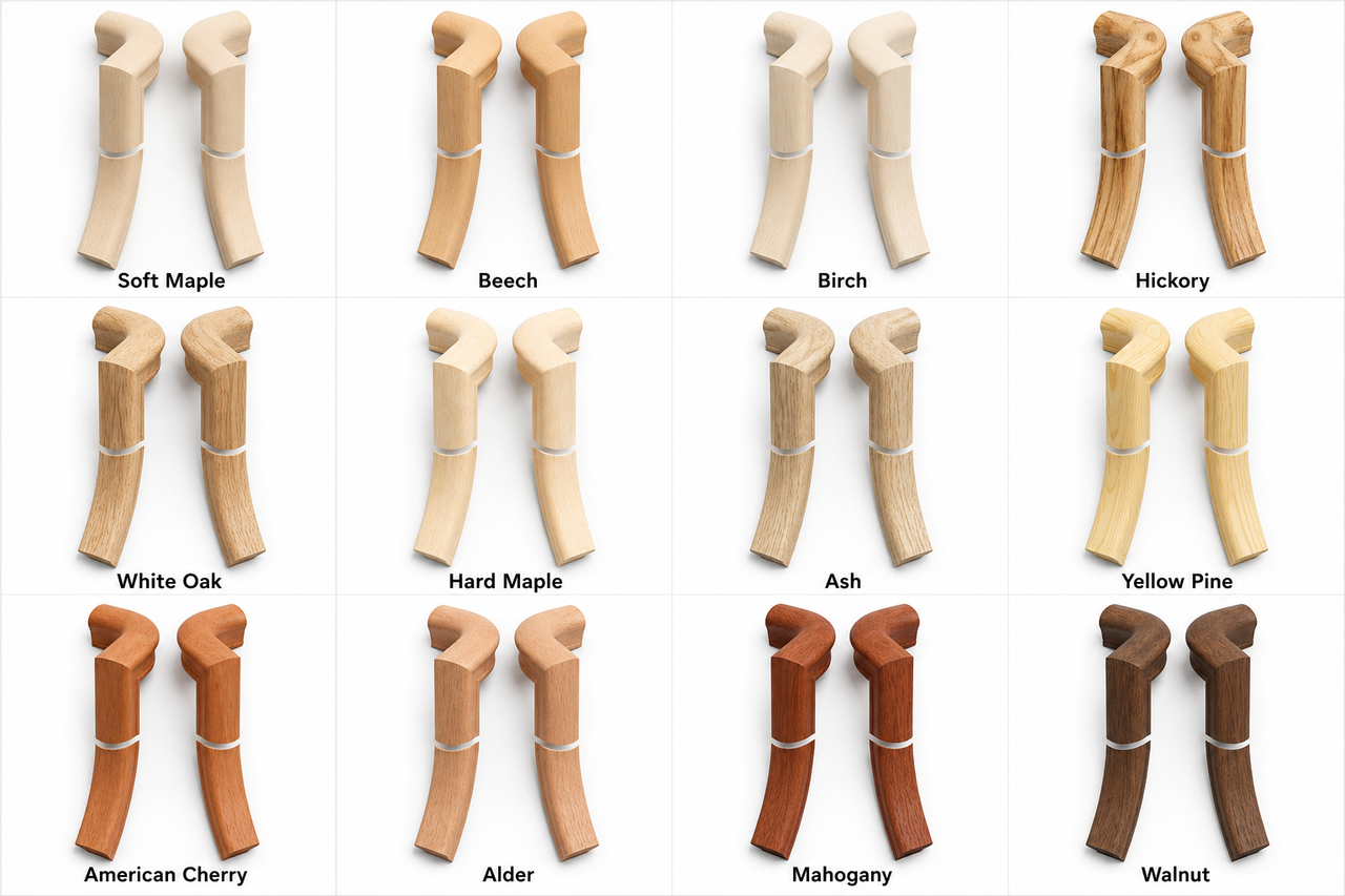 7071 or 7076 Left Hand or Right Hand Goosenecks - Various Hardwoods.