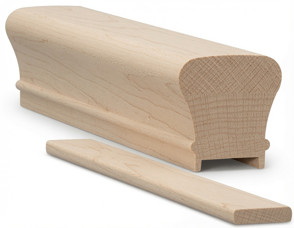 6010P Plowed Handrail - Soft Maple
