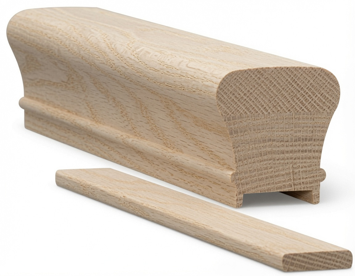 6010P Plowed Handrail - Ash