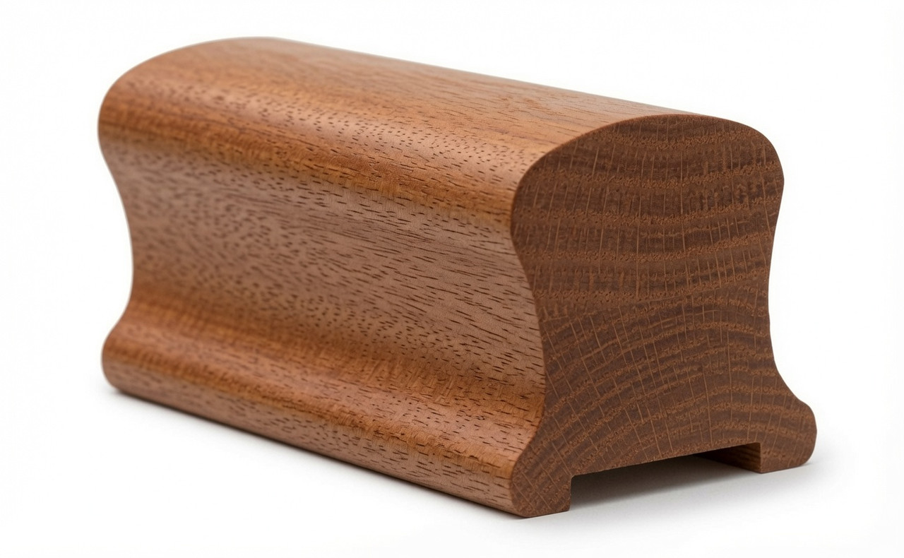9100P Plowed Handrail - Mahogany