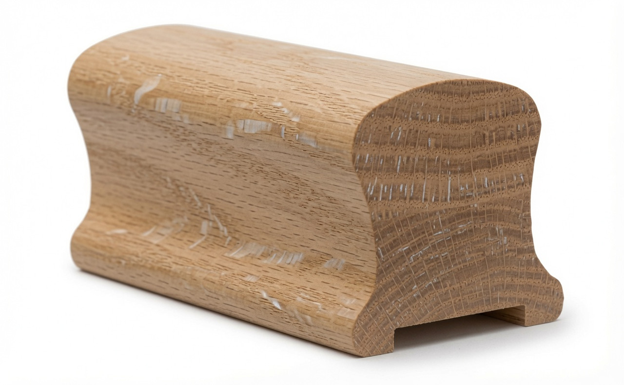 9100P Plowed Handrail - White Oak