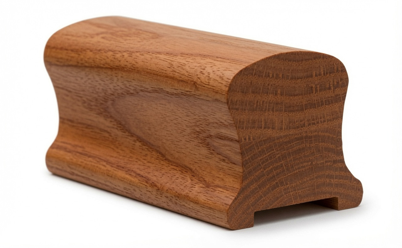 9100P Plowed Handrail - Brazilian Cherry