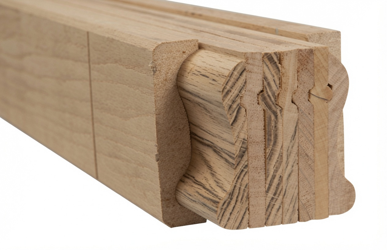 9100B Bending Handrail - Hickory
