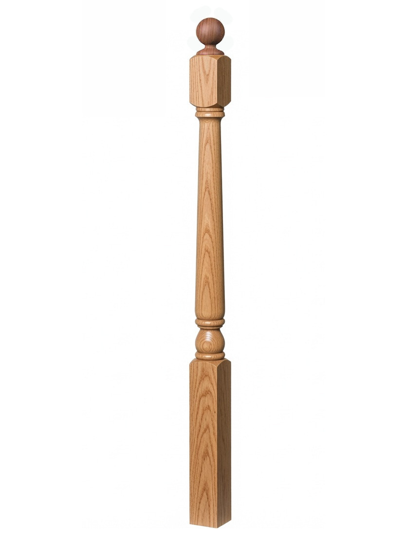 4040A Colonial Starting Newel Post shown with Ball Top