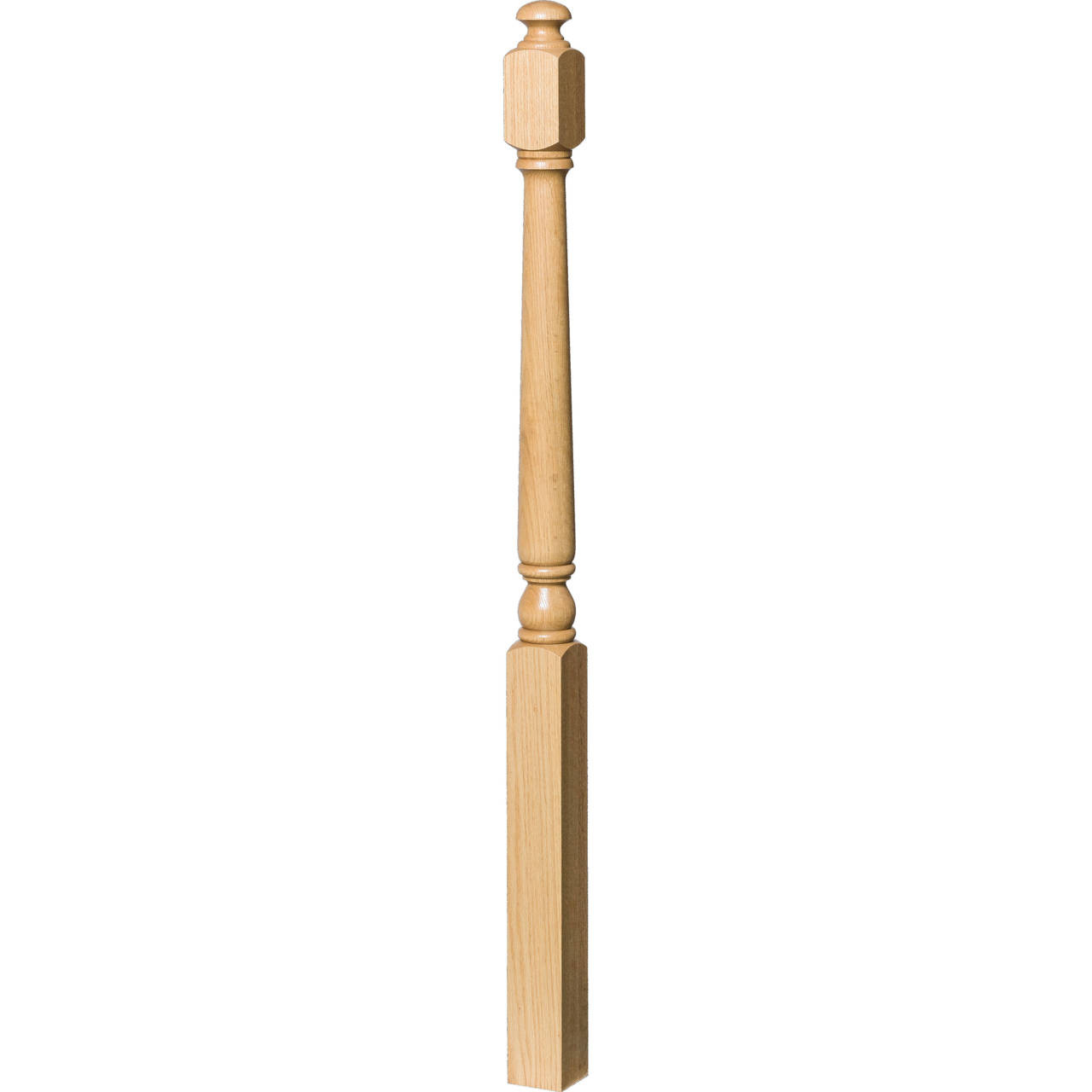 4042A Colonial Starting Newel Post, Red Oak