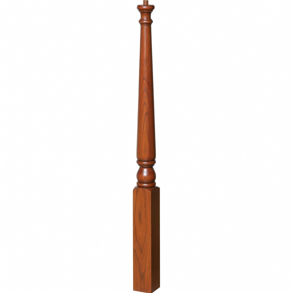 4010 Colonial Pin Top Starting Newel Post in Mahogany